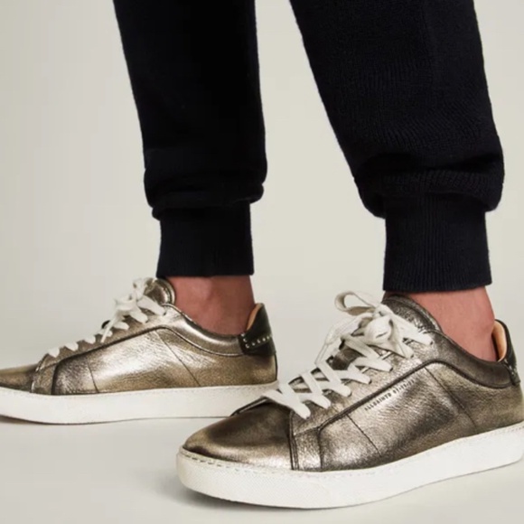 Allsaints The Sheer Trainers Leather metallic sneakers & studs All Saints 10 - Picture 6 of 6